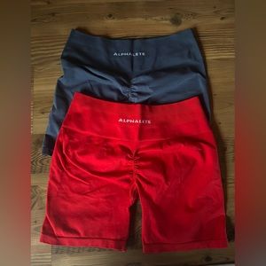 Alphalete amplify shorts size XXL 2 pair